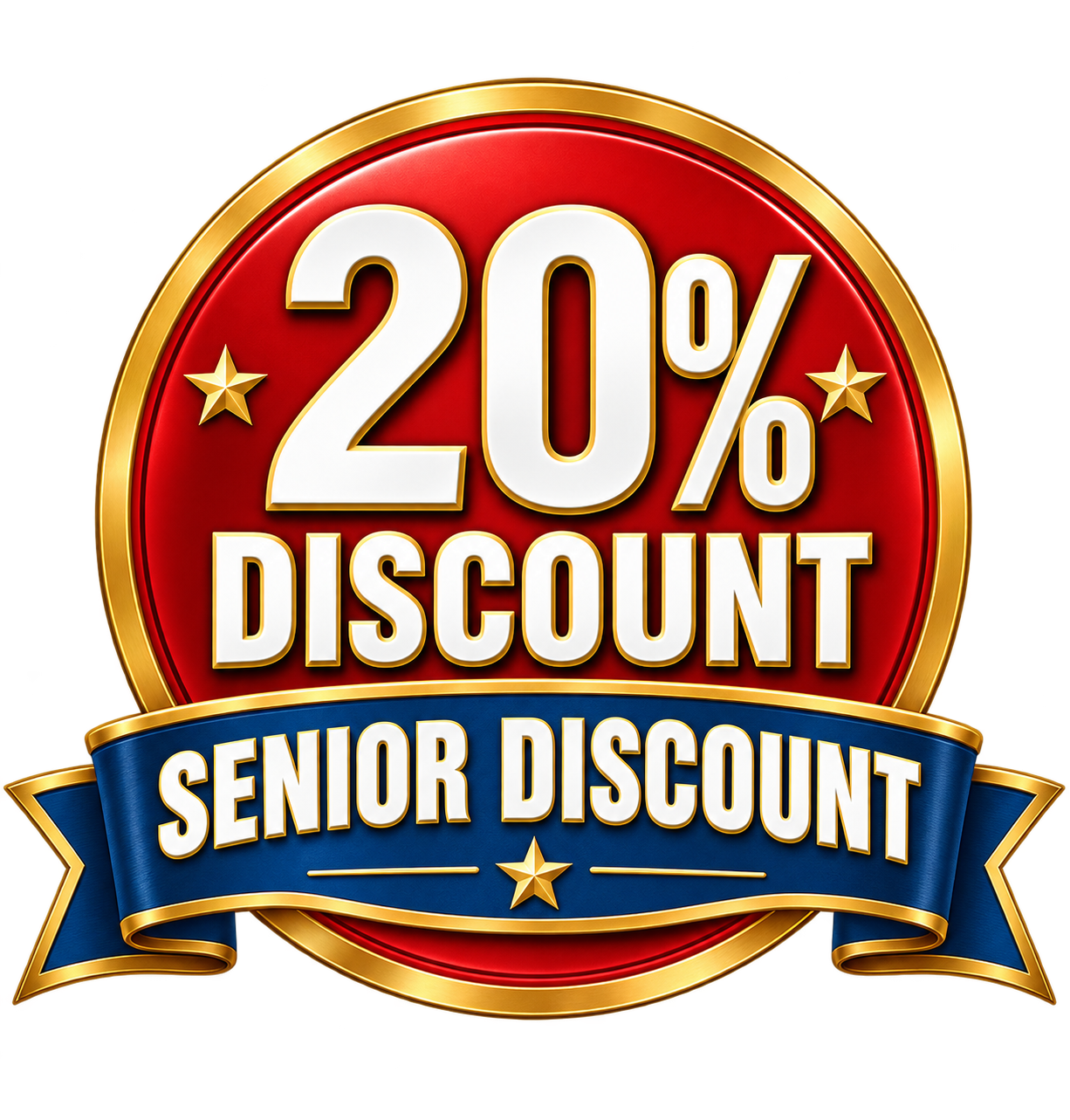 20% senior discount